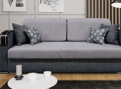 Luxury Design Sofa 3 Seater Furniture Upholstery Gray Textile Wood Furniture Sofa bed new